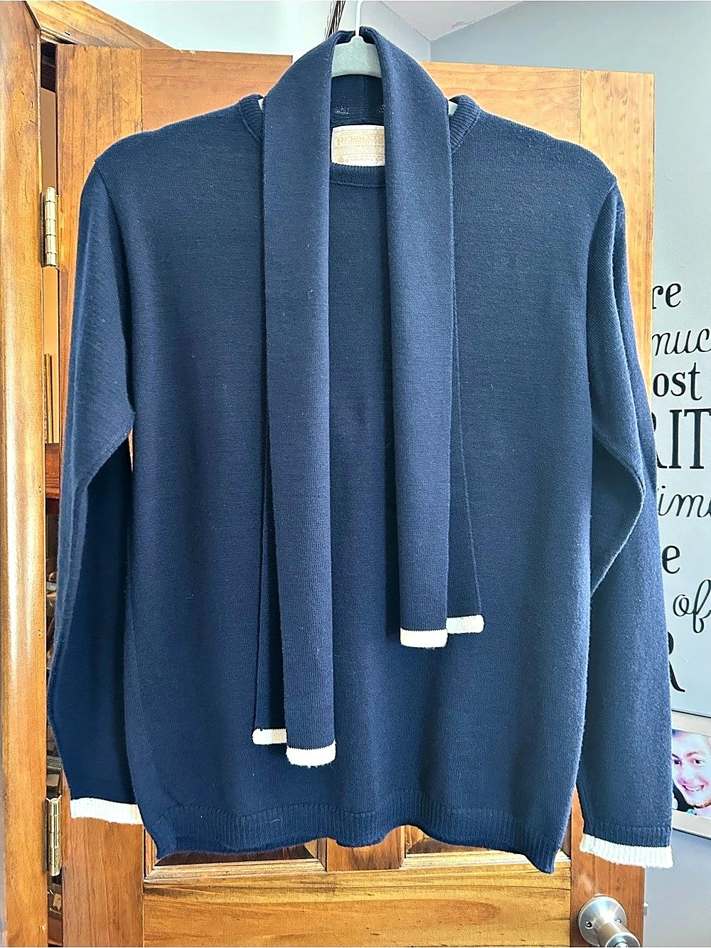 Pendleton Wool Shawl Collar Cardigan in Blue Size Small Like New
